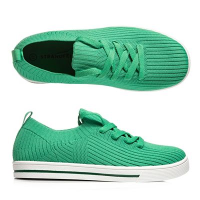 STRANDFEIN Damen-Sneaker Textil Schnürung Strick-Optik