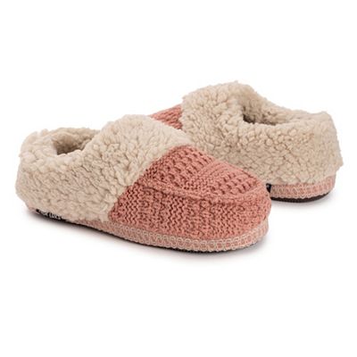 Thumbnail - MUK LUKs Damen Hausschuhe Strickoptik gefüttert waschbar