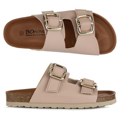 BONOVA Damen-Pantolette Bonoflor 2 vertl. Riemen Super-Soft-Fußbett