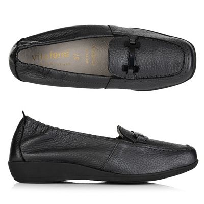 Thumbnail - VITAFORM Damen- Slipper Hirschleder Metallic oder Lack Sohle Hilka