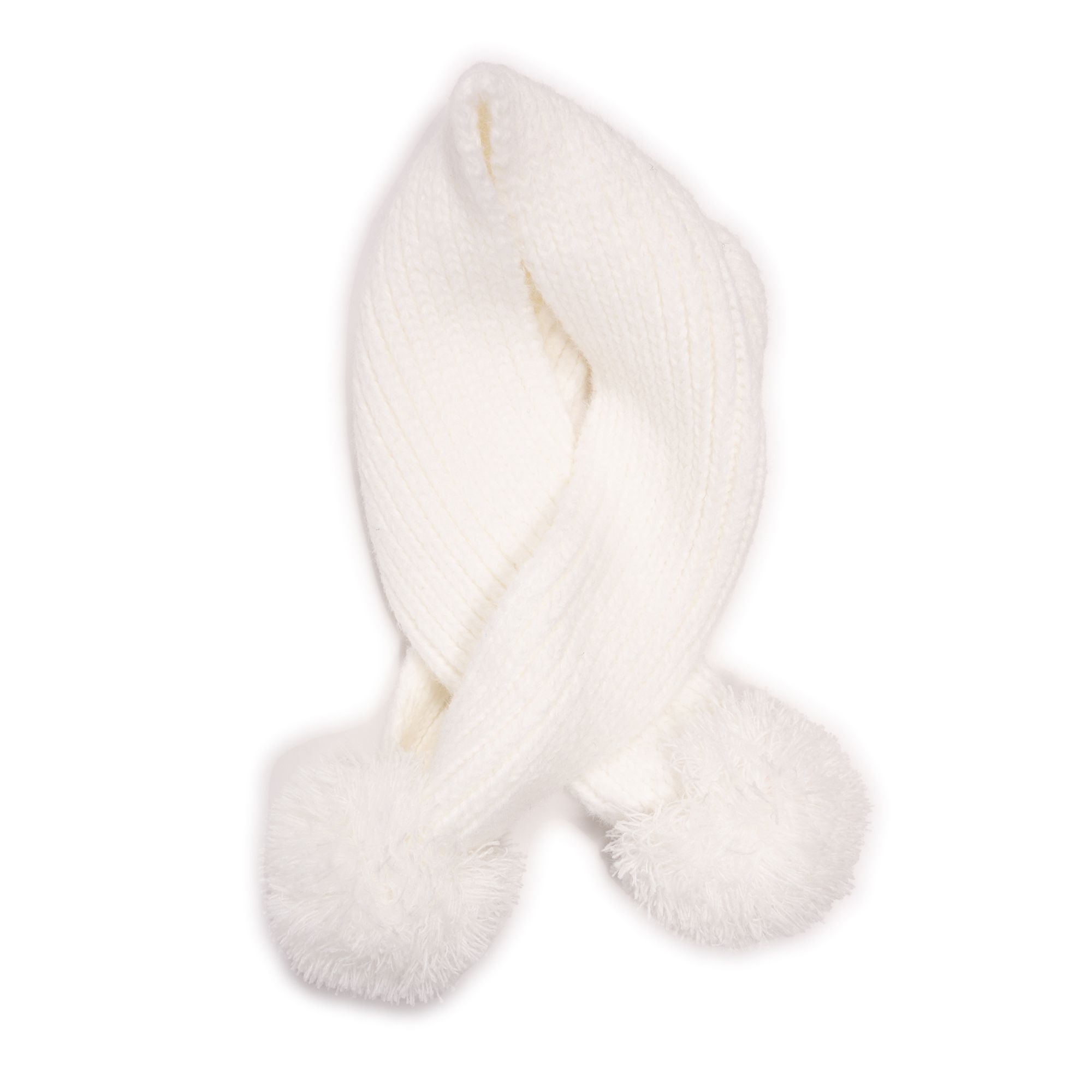 MUK LUKs Damen-Schal Pom Pons ca. 61cm lang