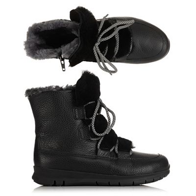 VITAFORM Damen-Stiefelette Nappaleder Lammfell gefüttert Sohle Free Run