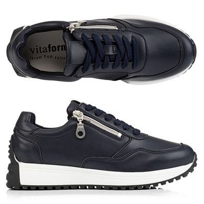 VITAFORM Damen-Sneaker Stretchmaterial Reißverschluss innen Sohle Mira