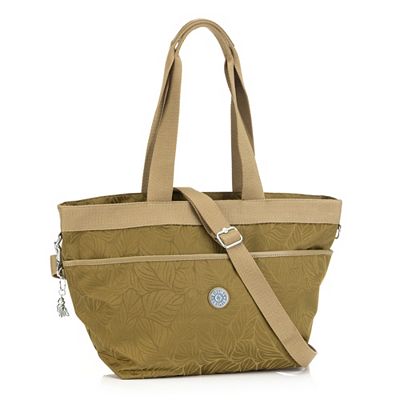 KIPLING® Medium-Shopper Neeja Jacquard-Optik Blätter-Dessin
