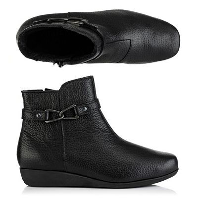 VITAFORM Damen-Stiefelette Hirschleder Schmuckdetail Sohle Hilka