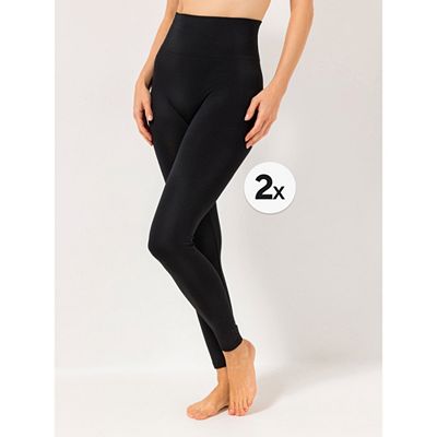 Thumbnail - MUK LUKs Leggings gefüttert breiter Bund 2er Pack