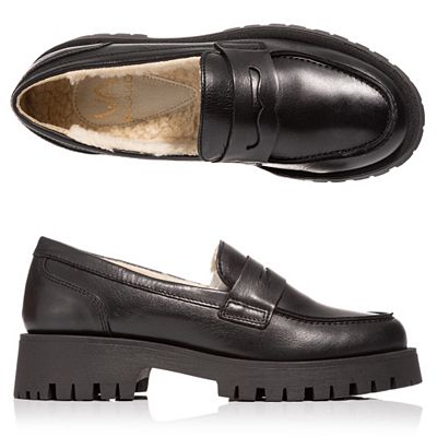 Thumbnail - VIA MILANO Damen-Loafer echt Leder gefüttert Innensohle gepolstert