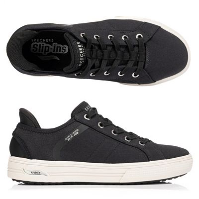 SKECHERS Damen-Halbschuh Arch Fit Arcade Canvas Hands Free Slip-Ins®