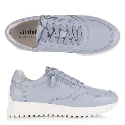 Thumbnail - VITAFORM Damen-Sneaker Nappaleder Reißverschluss Autofahrersohle