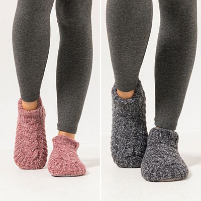 Thumbnail - MUK LUKs Knöchel-Ballerina Zopfmuster gefüttert kuschelweich