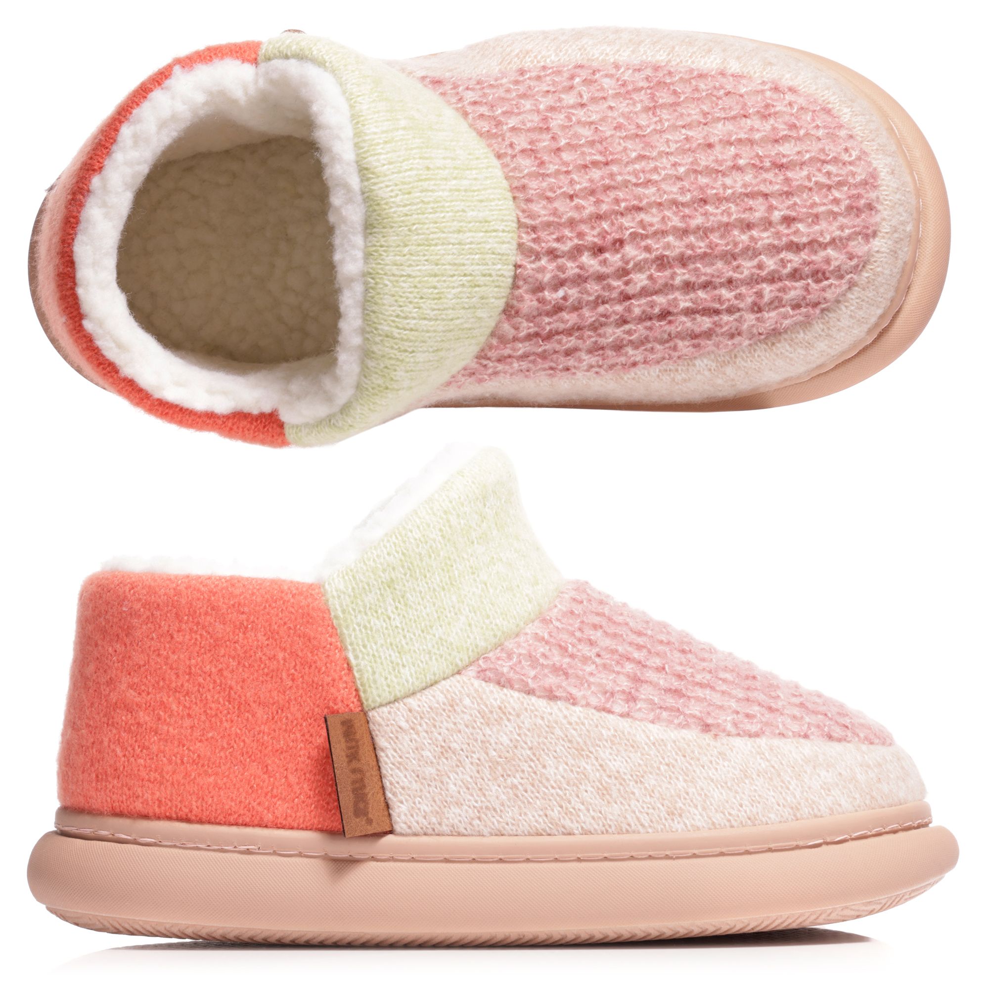 MUK LUKs Damen-Hausschuhe Multicolor gefüttert waschbar