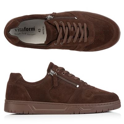Thumbnail - VITAFORM Herren-Sneaker Veloursleder seitl. Reißverschluss Sohle Marla