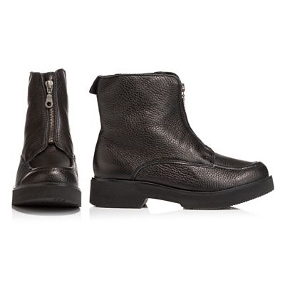 VITAFORM Damen-Stiefelette Hirschleder Reißverschluss mittig Sohle Zoe