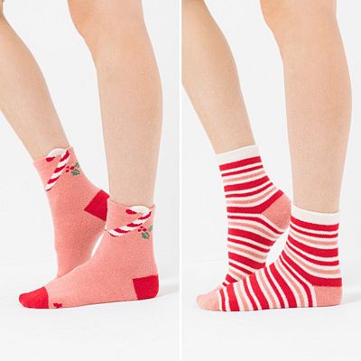 MUK LUKs Damen-Socken Weihnachtsmotiv Einheitsgröße 36-40