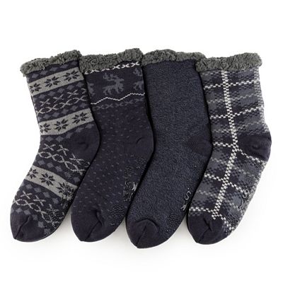 Thumbnail - MUK LUKs Herren- Stopper-Socken weich gefüttert 4er Pack