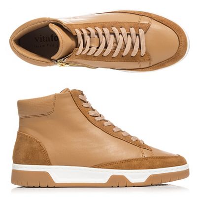 VITAFORM Damen-Hightopsneaker echt Leder Reißverschluss Sohle Marla