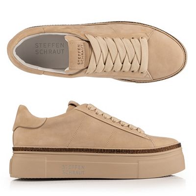 STEFFEN SCHRAUT by Kennel & Schmenger Damen-Sneaker echt Leder Strass-Detail