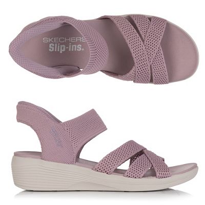 SKECHERS Damen-Sandale Arya Cooling Off Strick Hands Free Slip-ins®