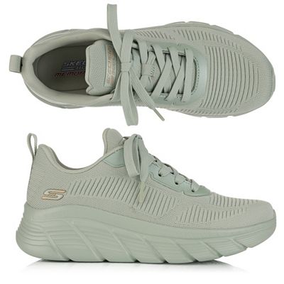 SKECHERS Damen-Sneaker Bobs B Flex Strick Memory Foam