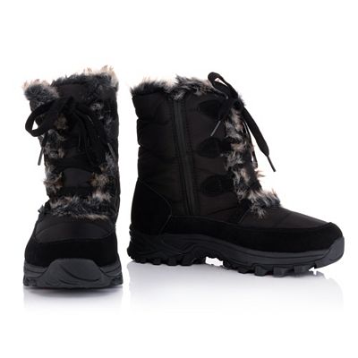 VITAFORM Damen-Winterstiefel Texmembran Reißverschluss Innen Spike Sohle