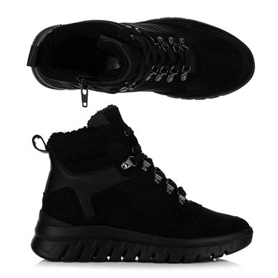 VITAFORM Damen-Stiefelette Leder/Textil Reißverschluss Leichtsohle