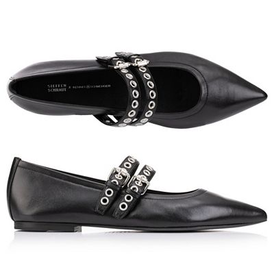 STEFFEN SCHRAUT by Kennel & Schmenger Damen-Ballerina verstellbare Riemen Made in Germany