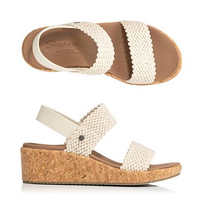 SKECHERS Damen-Sandale Arch Fit Beverlee Strick Arch Fit®-Fußbett