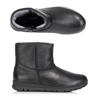 VITAFORM Damen-Stiefelette Hirschleder Lammfellfußbett Free Run Sohle