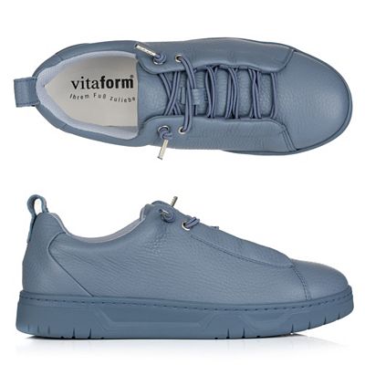 VITAFORM Damen- Sneaker Hirschleder Bungee- Schnürung Sohle Marla