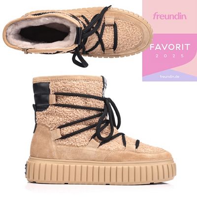 STEFFEN SCHRAUT by Kennel & Schmenger Damen-Stiefelette Lammfell gefüttert Absatz ca. 4,5cm