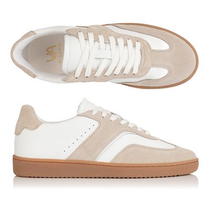 VIA MILANO Damen-Sneaker echt Leder gepolsterte Einlegesohle