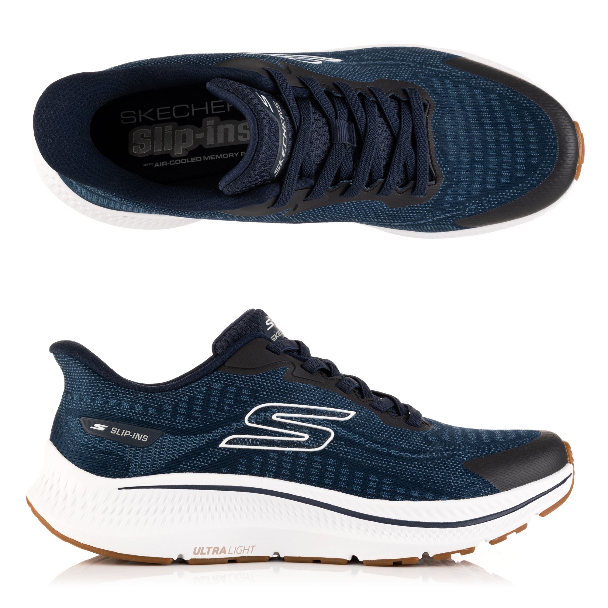 SKECHERS Herren-Slipper Go Run Consistent 2.0 Bungeeschnürung Hands Free Slip-Ins®