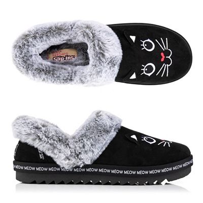 SKECHERS Damen-Hausschuh Bobs Cozy Kiss Katze Hands Free Slip-Ins®