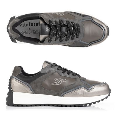 DINE `N`DANCE Damen-Sneaker echt Leder Weite H Profilsohle