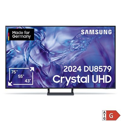 SAMSUNG 55''/139cm Smart-TV Crystal UHD 2024 4k Prozessor, EEK G Smart Home kompatibel GU55DU8579UXZG