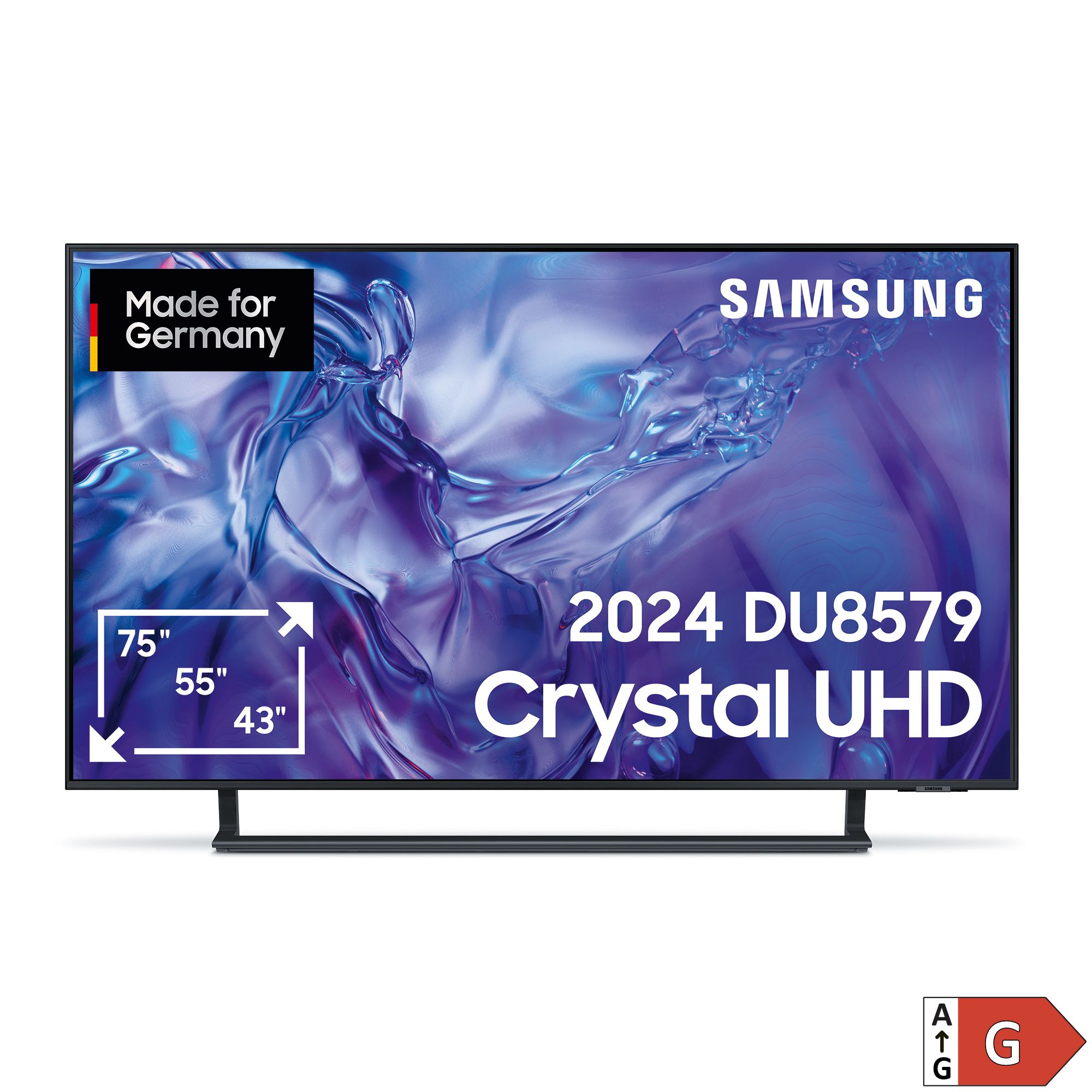 SAMSUNG 50''/124,6cm Smart-TV Crystal UHD 2024 4k Prozessor, EEK G Smart Home kompatibel GU50DU8579UXZG