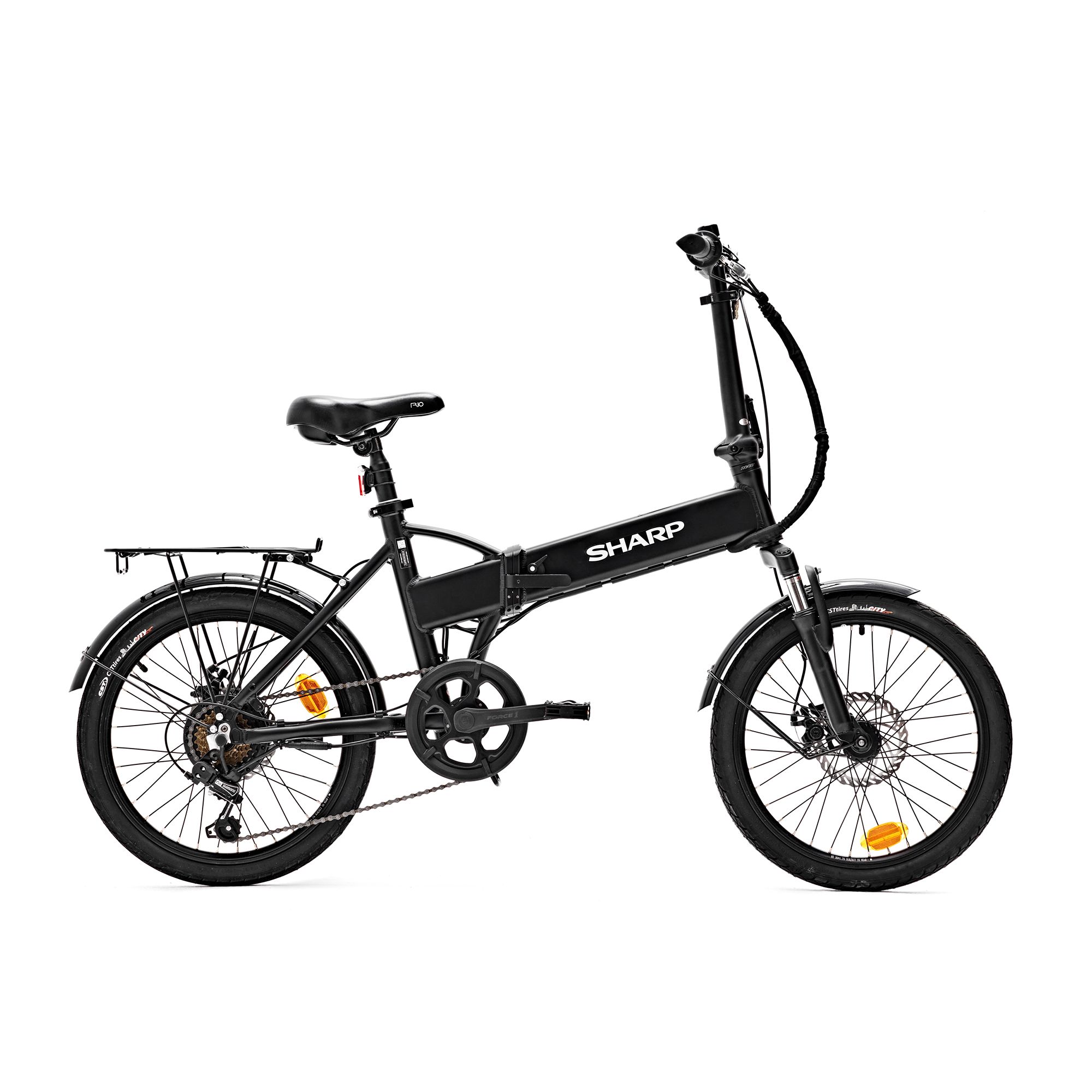 SHARP 20'' E-Bike, faltbar Hinterradmotor 6 Gänge bis 40km Reichweite