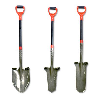 RED TOOLS Spaten-Set Drainangen, Schaufel & Power Head Spaten 3tlg.