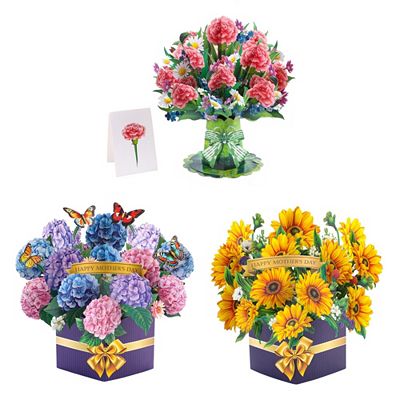 Thumbnail - CRAFT BUDDY™ Kreativ-Set Pop-up Blumensträusse Karten & Umschläge 9tlg.