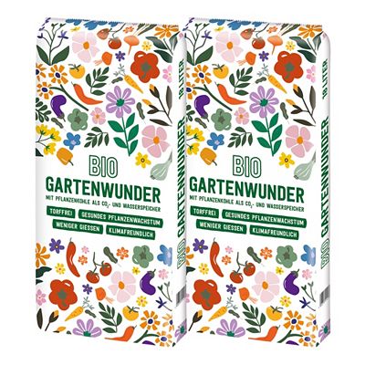 FLORAGARD® Bio-Gartenwunder torffreie Bio-Allrounderde 2x 18 Liter