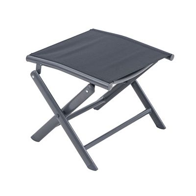 GREEN LOUNGE Alu-Fußhocker klappbar max. Belastung 110kg ca. 41x49,5x38cm