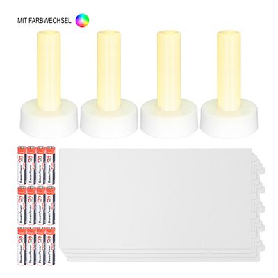 KARIN JITTENMEIER Kreativ-Set 4 LED-Säulen mit Timerfunktion 20tlg.