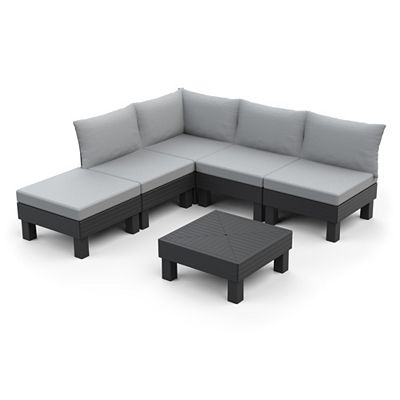 Thumbnail - KETER® Loungeset Elements 5 Sitzmodule & 1 Loungetisch
