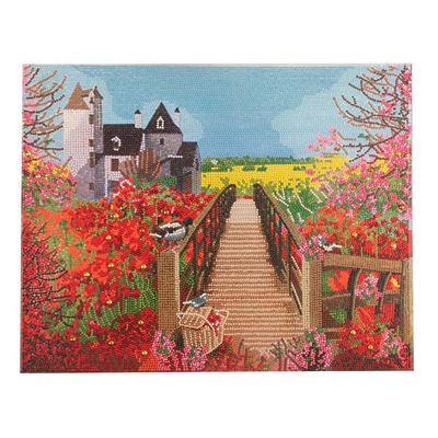 CRAFT BUDDY™ Diamond Painting Bild 40x50cm Blumenbrücke 5tlg.