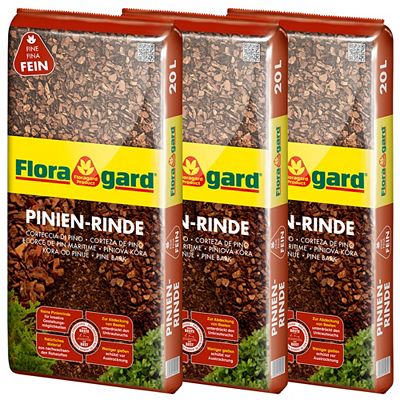 FLORAGARD® Pinienrinde 2-8mm 3x 20 Liter