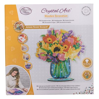 CRAFT BUDDY™ Diamond Painting Blumenvase ca. 25x25cm 6tlg.