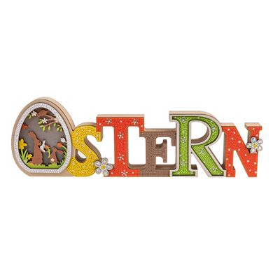 Thumbnail - CRAFT BUDDY™ Diamond Painting-Set Schriftzug Ostern inkl. LED 8tlg.