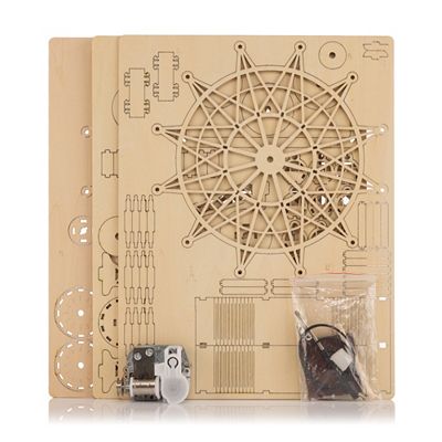 Thumbnail - Kreativ-Set Bausatz 3D-Riesenrad aus Holz ca. 20,7x8,4x25,5cm