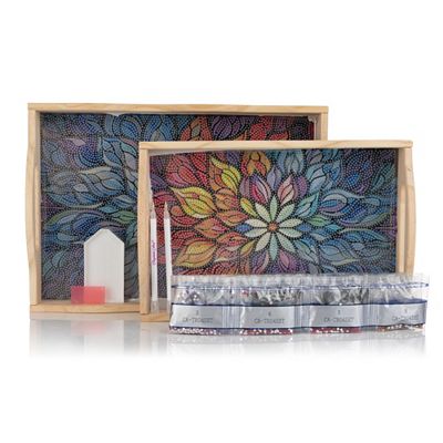 Thumbnail - CRAFT BUDDY™ Diamond Painting 2 Holztabletts ca. 20x30 & 24x35cm 7tlg.