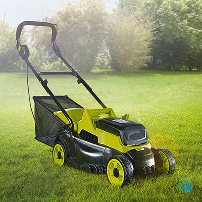 BARICUS AkkuRasenmäher Flächen bis 400qm Schnittbreite 32cm QVC.de